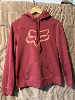 Fox Maroon Hoodie with Fox Racing Tag